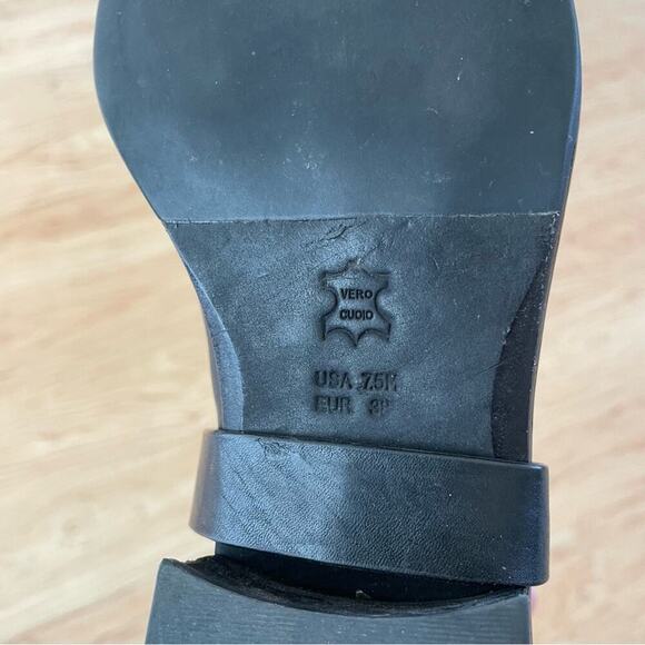 |Via Spiga| Black Leather Knee High Cody Riding Boots Size 7.5 - Picture 7 of 11